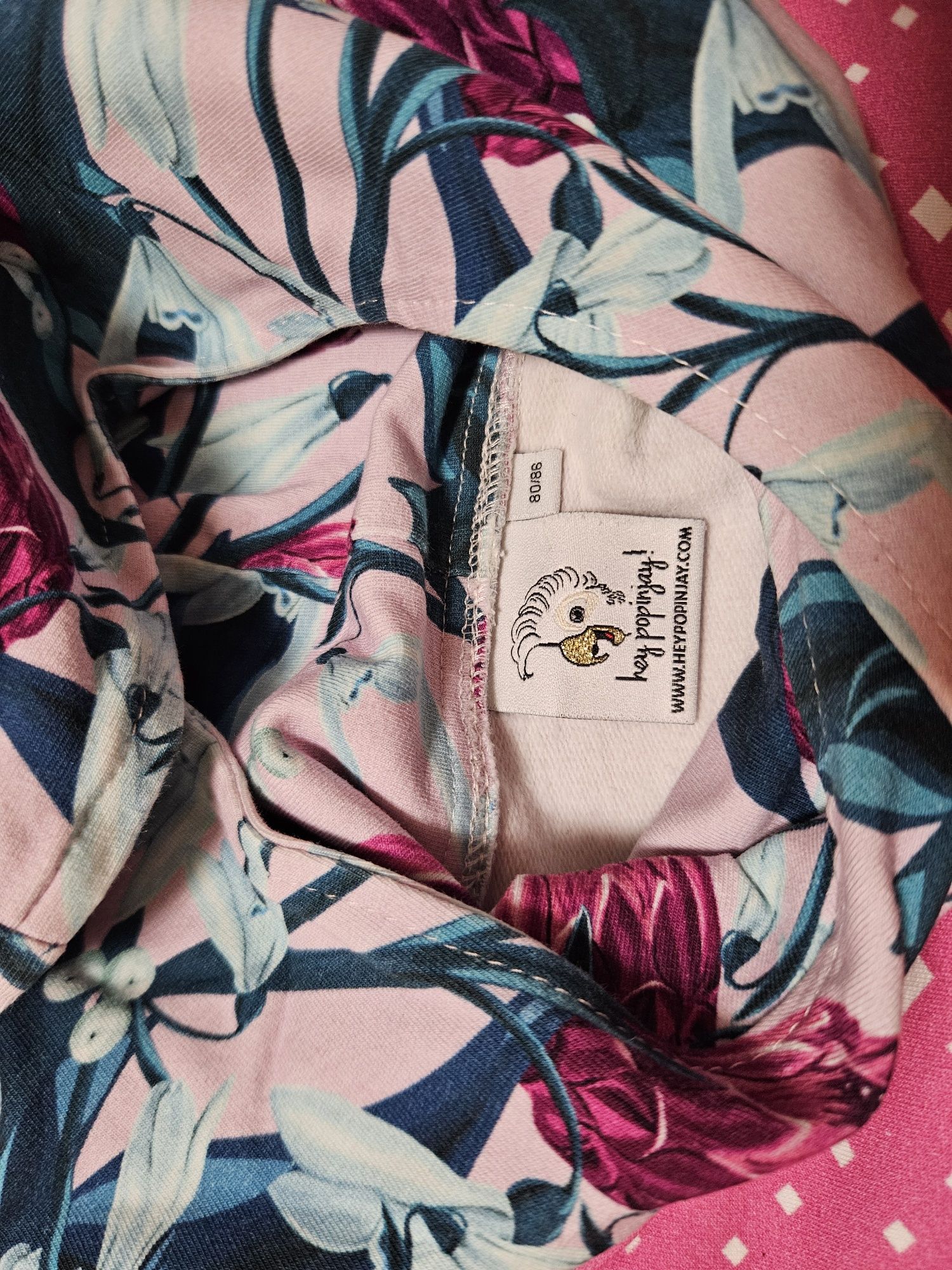 Bluza z kapturem dziewczęca 80 Hej popinjay