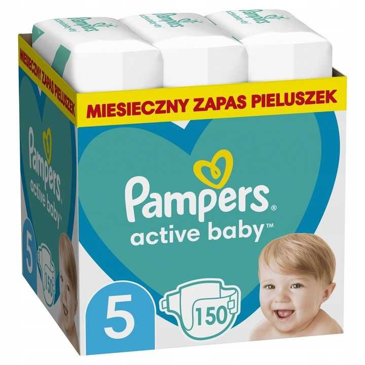 OKAZJA PAMPERS Pieluchy Active Baby 5 Junior 2x150 szt NA PREZENT