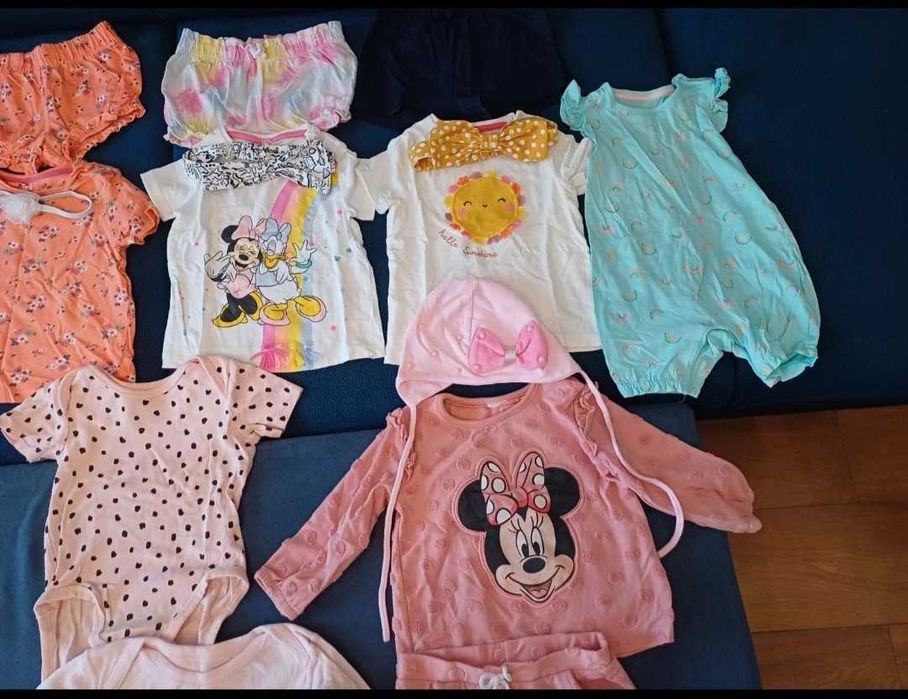 Ubranka dla dziewczynki 74 cm