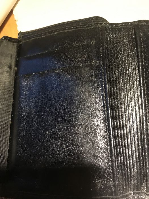 Czarny portfel danski Patra ze skóry średni.