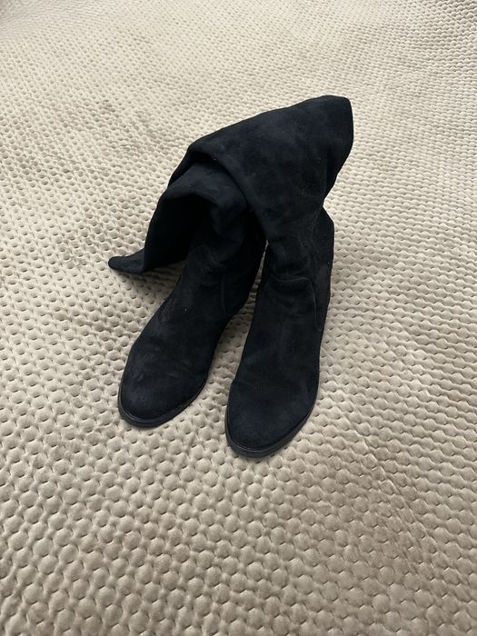 Сапоги ботфорты замш 37р