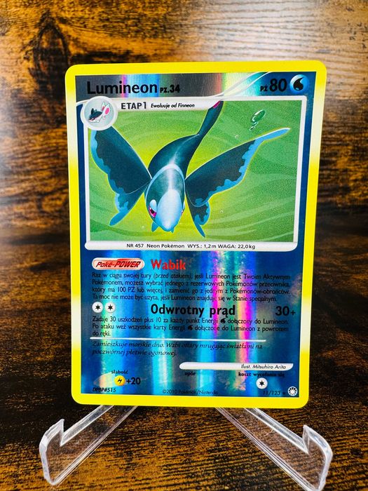 Lumineon 11/123 Reverse Diament Perła Tajemne Skarby PL Karta Pokemon