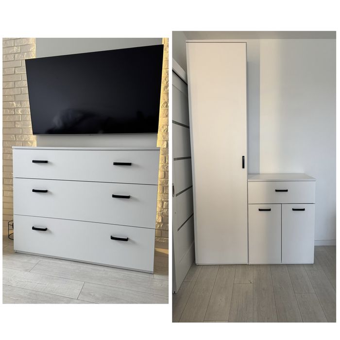 Meble, Komoda x2 Szafa slupek