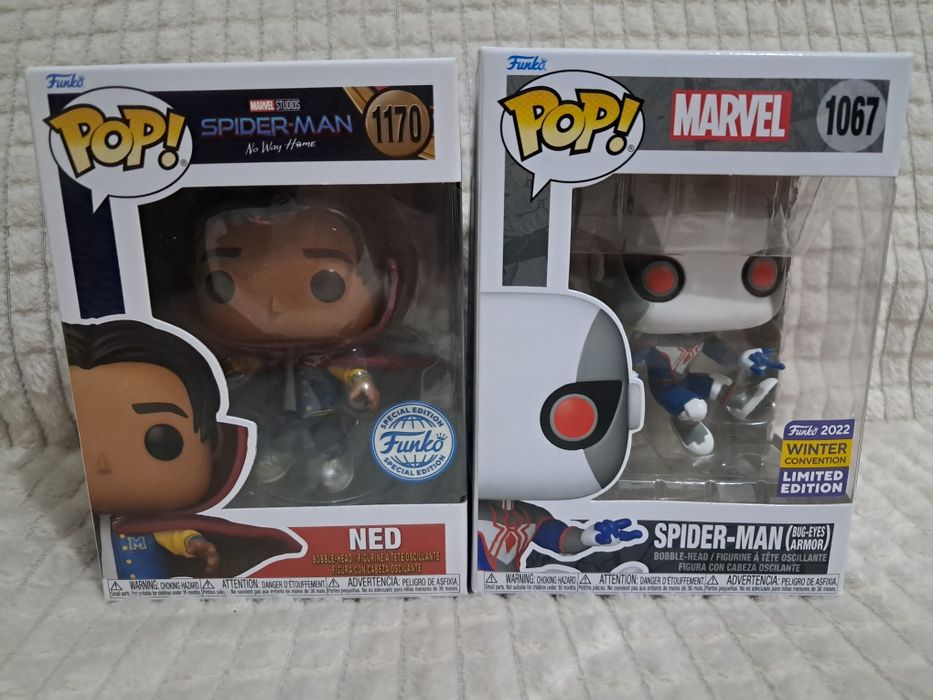 Funko pop Spider man 1067 i Ned 1170 zestaw