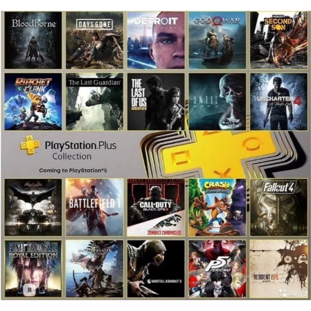 Подписка PlayStation Plus Premium/Deluxe, PS4/PS5, На 1 год! 750 Игр