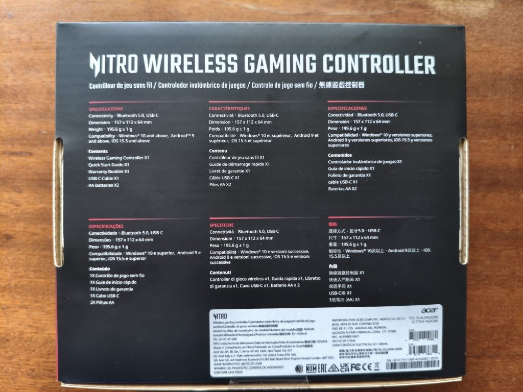 Бездротовий геймпад Acer Nitro