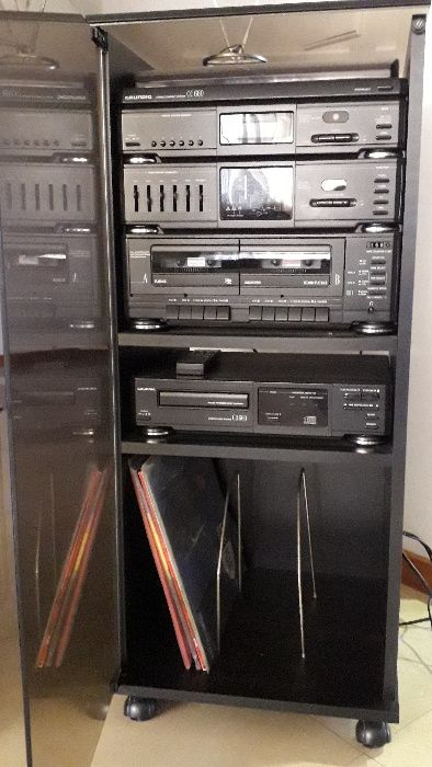 Aparelhagem Grundig Com Gira Discos, Cassetes, Rádio e CD