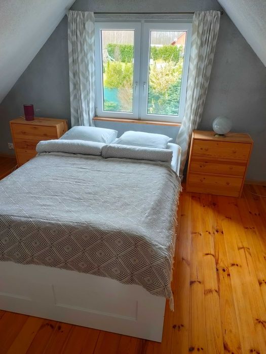 Domek z kominkiem nad morzem z sauną balia jacuzzi Słajszewo