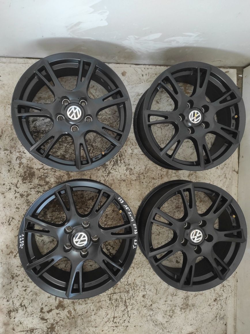 139 Felgi aluminiowe VW VOLKSWAGEN R 16 5x112 Bardzo Ładne Czarne