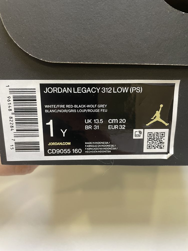 Кросівки Jordan Legacy 312 Low Nike