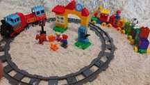 Lego duplo набір конструктор поїзд з цифрами (10558) і залізна дорога