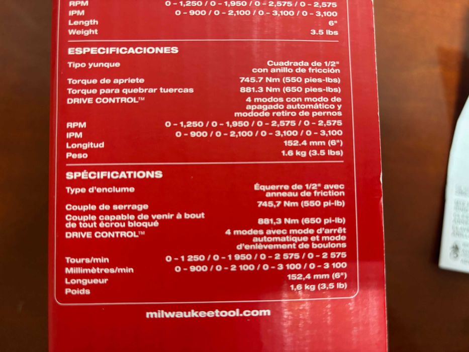Milwaukee M18 Klucz Udarowy 1/2 zakrętarka NOWY 881Nm