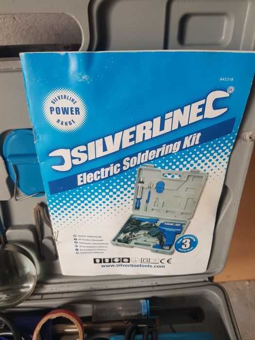 Lutownice Silvecrest + dodatki lupa odsyłacz cyna kalafonia