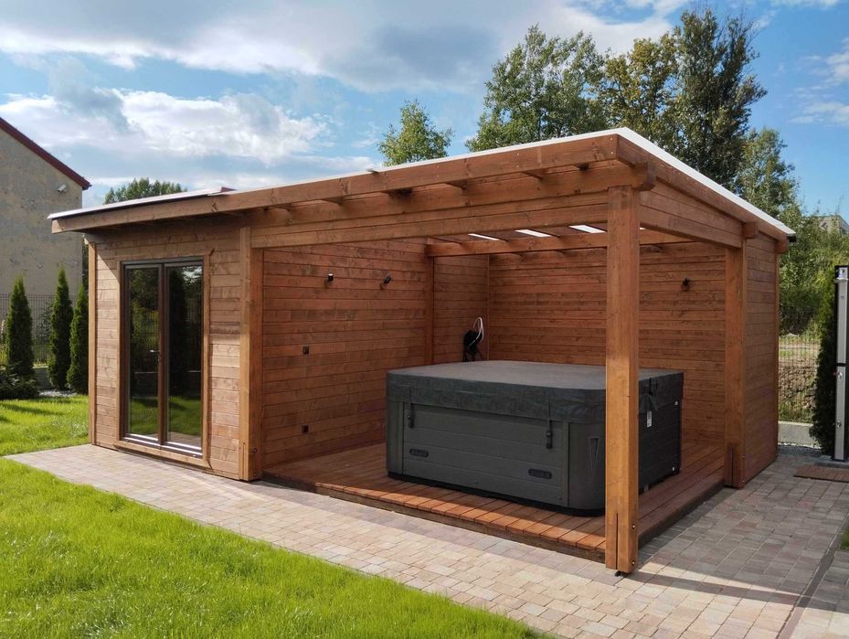 Garaż drewniany, wiata na samochód, car port