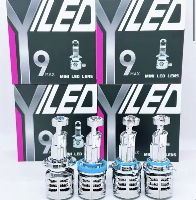 Комплект автомобильных LED ламп с линзой H11