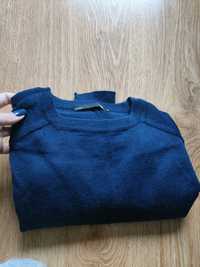 Sweter granatowy merino skandynawski S