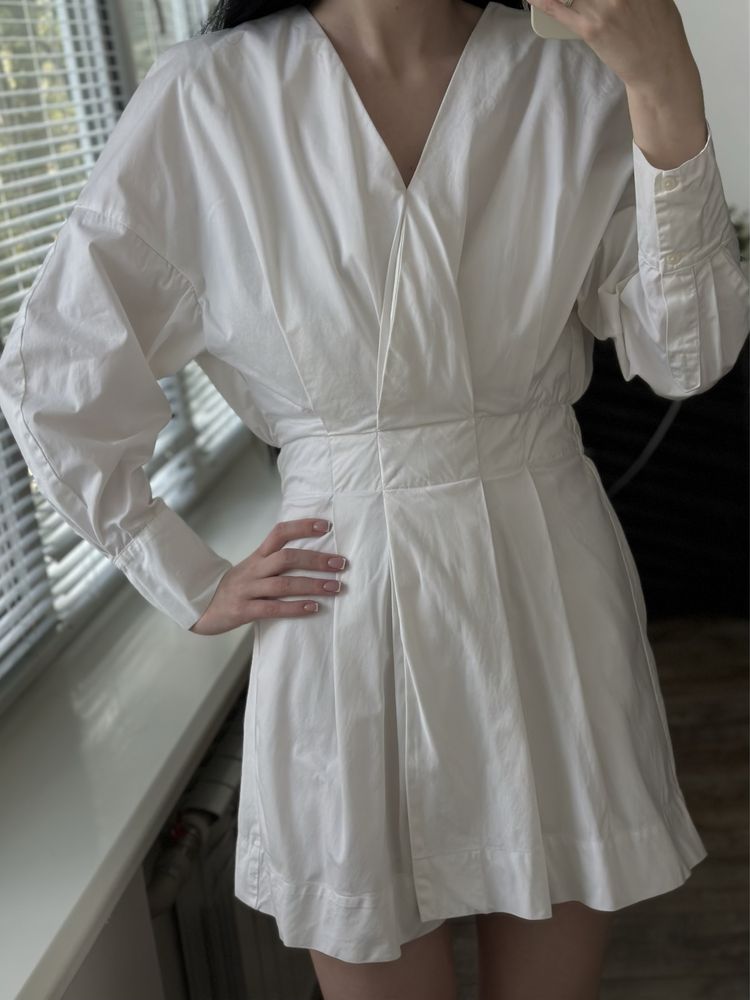Белое платье Zara, размер XS