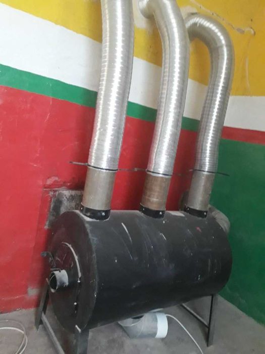 ВЕЧНАЯ 6 ММ! 570м3! с ОБДУВОМ! Печь Буржуйка Булерьян Poltavka EXTRA