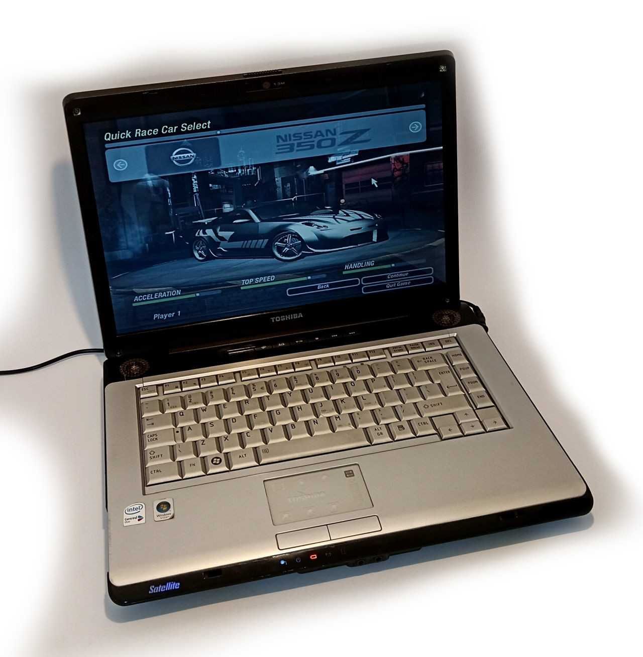 Toshiba A200 Core 2 Duo GeForce 7300 Go 256MB do retro gier Windows XP