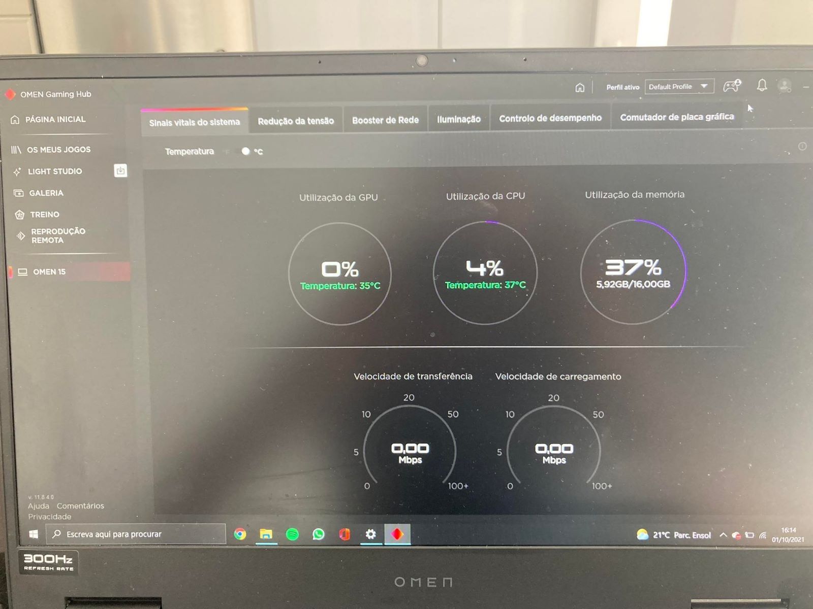 Portátil Gaming HP Omen 1TB 16GB RAM 300HZ GTX2080 SUPER-Q