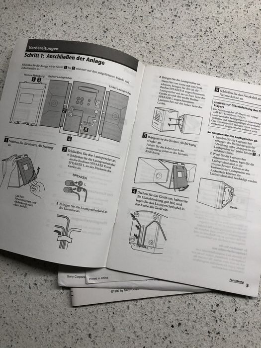2 capas azuis de colunas aparelhagem Sony Compact cmt-ed1