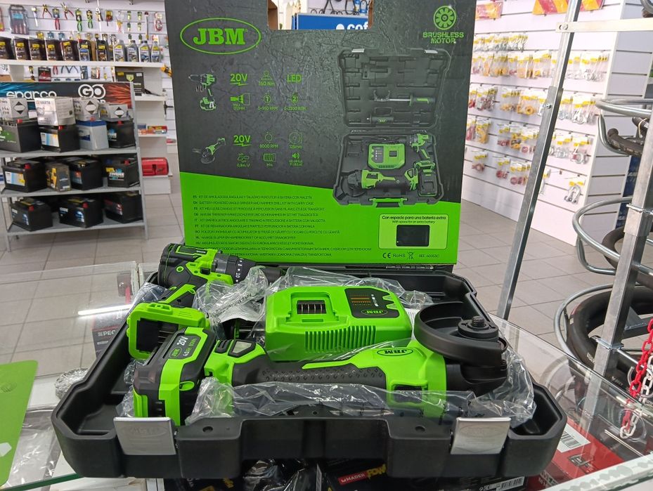 Kit Rebarbadora+Martelo a bateria c/mala