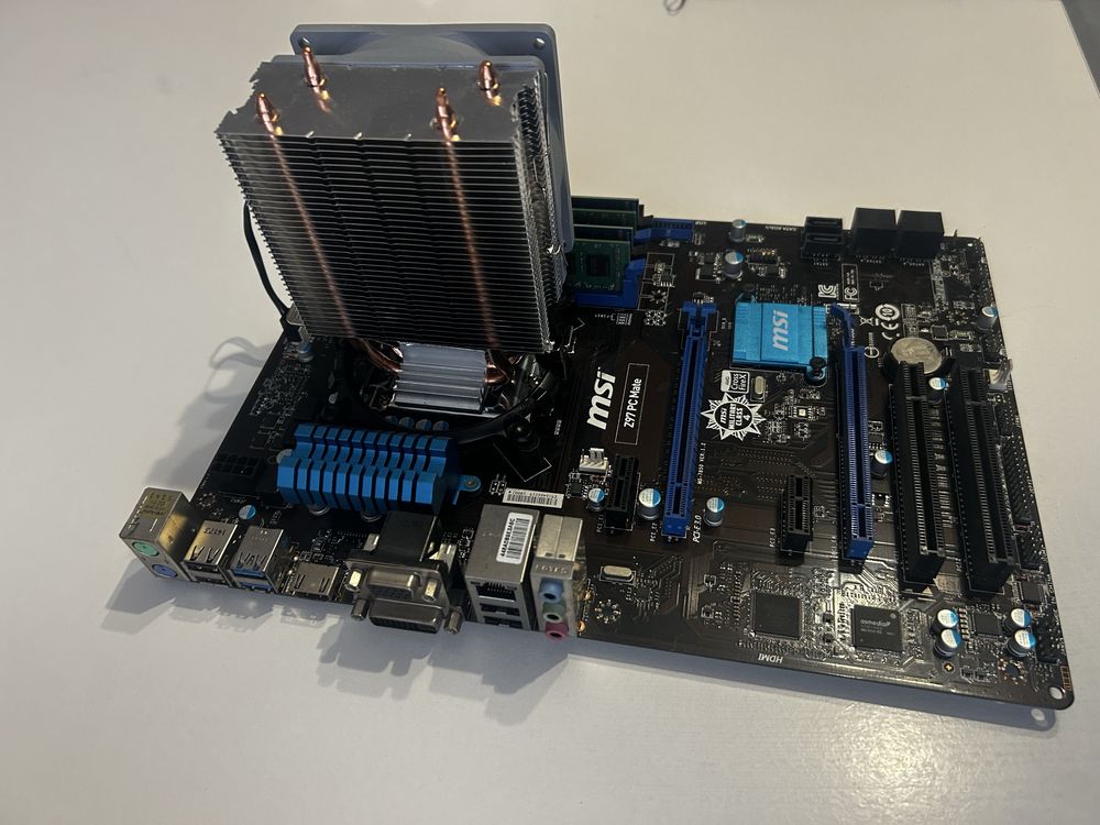 Plyta glowna z Z97 Pc mate+ i7 4470k+32gb ram ddr3 chlodenie
