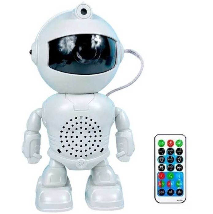 Нічник проектор зоряного неба з колонкою Robot Astronaut