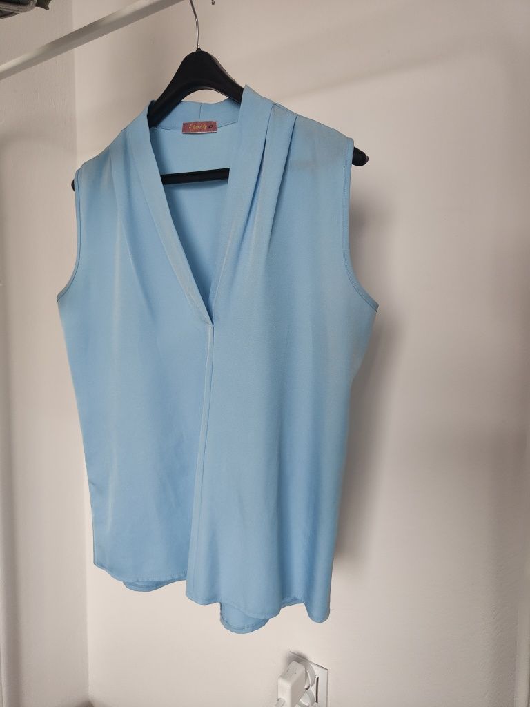 Elegancka bluzka błękitna XL
