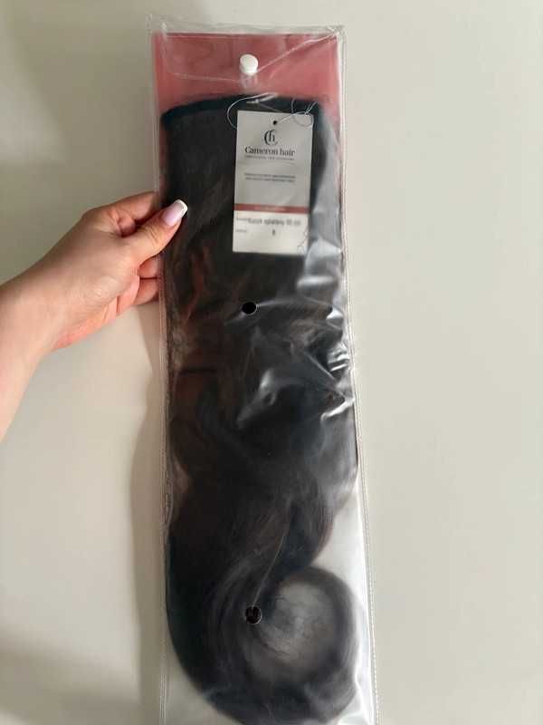 Cameron Hair sztuczne włosy doczepiany kucyk Średni brąz 55cm doczepy