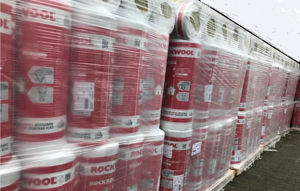 Wełna skalna szklana 15cm 150mm Rockroll Rockwool