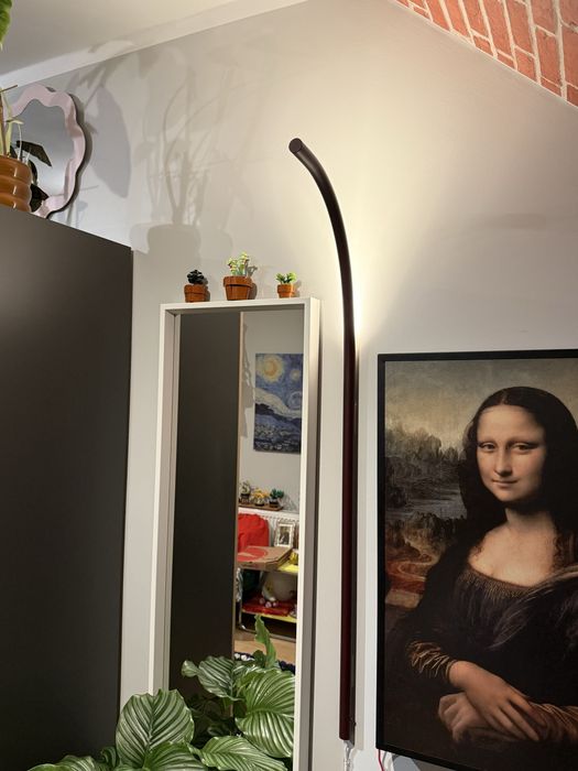 Ikea Varmblixt bordowa lampka podłużna