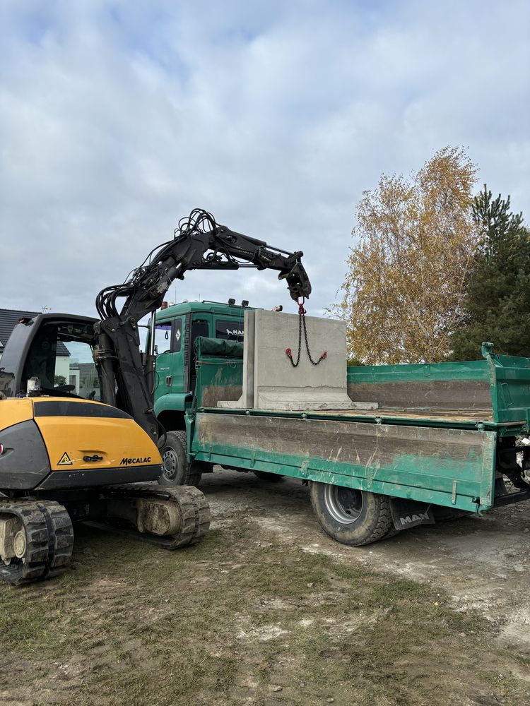 Elki betonowe bloki mury oporowe ukladanie skał ploty betonowe skarpy