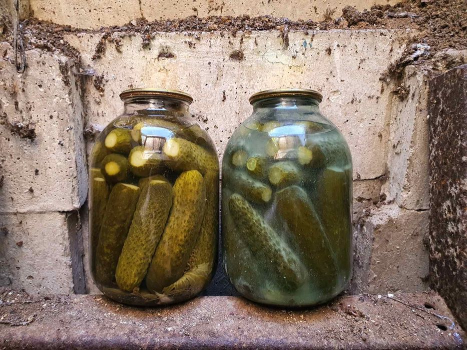 Огірки в 3-х літрових банках