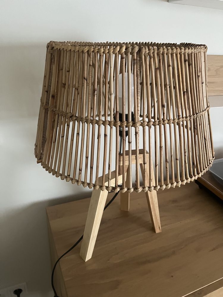 Lampa destiny rattanowa