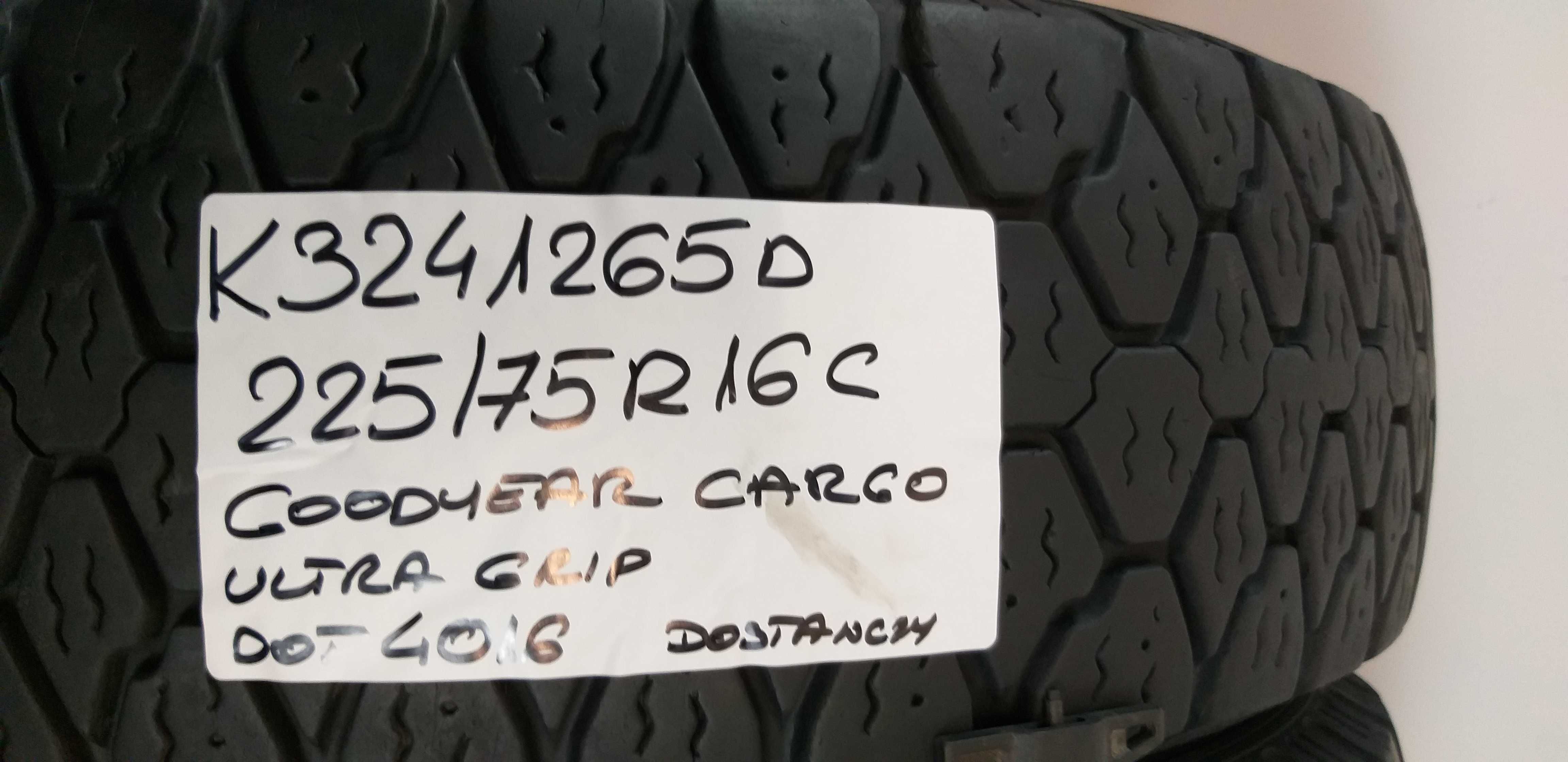 K324126D 225/75R16C Goodyear Cargo Ultra Grip dot.4016 Opony 6sztuk!