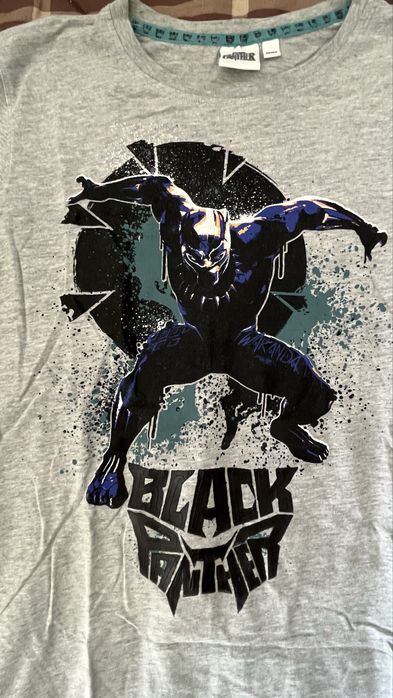 T-shirt Marvel Black Panther cinzenta 158/164