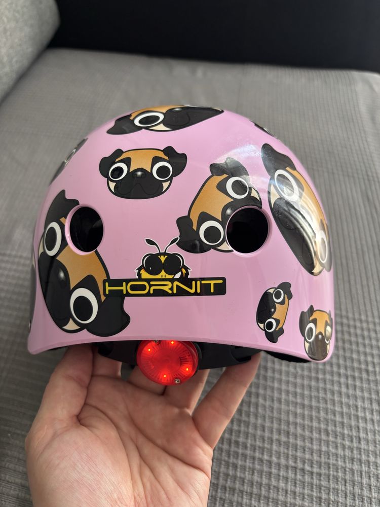 Kask HORNIT Pug Różowy dla Dzieci (rozmiar S)
