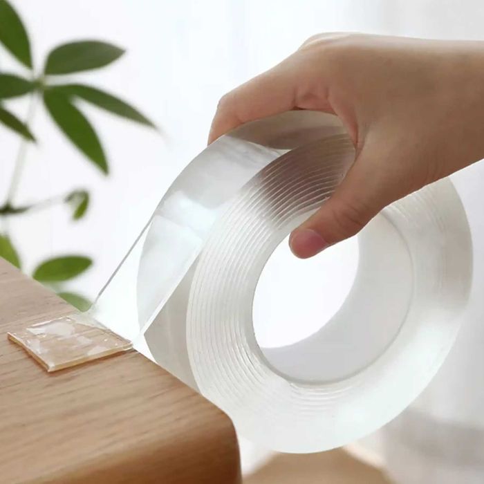 Багаторазова стрічка кріплення 5м Grip Tape / Двостороння нано стрічка