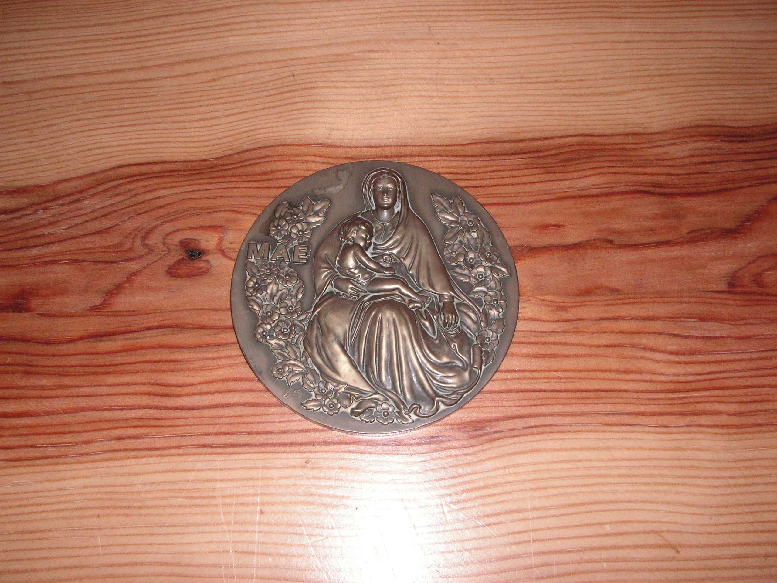 Medalha Bronze "Mãe" - Antiga