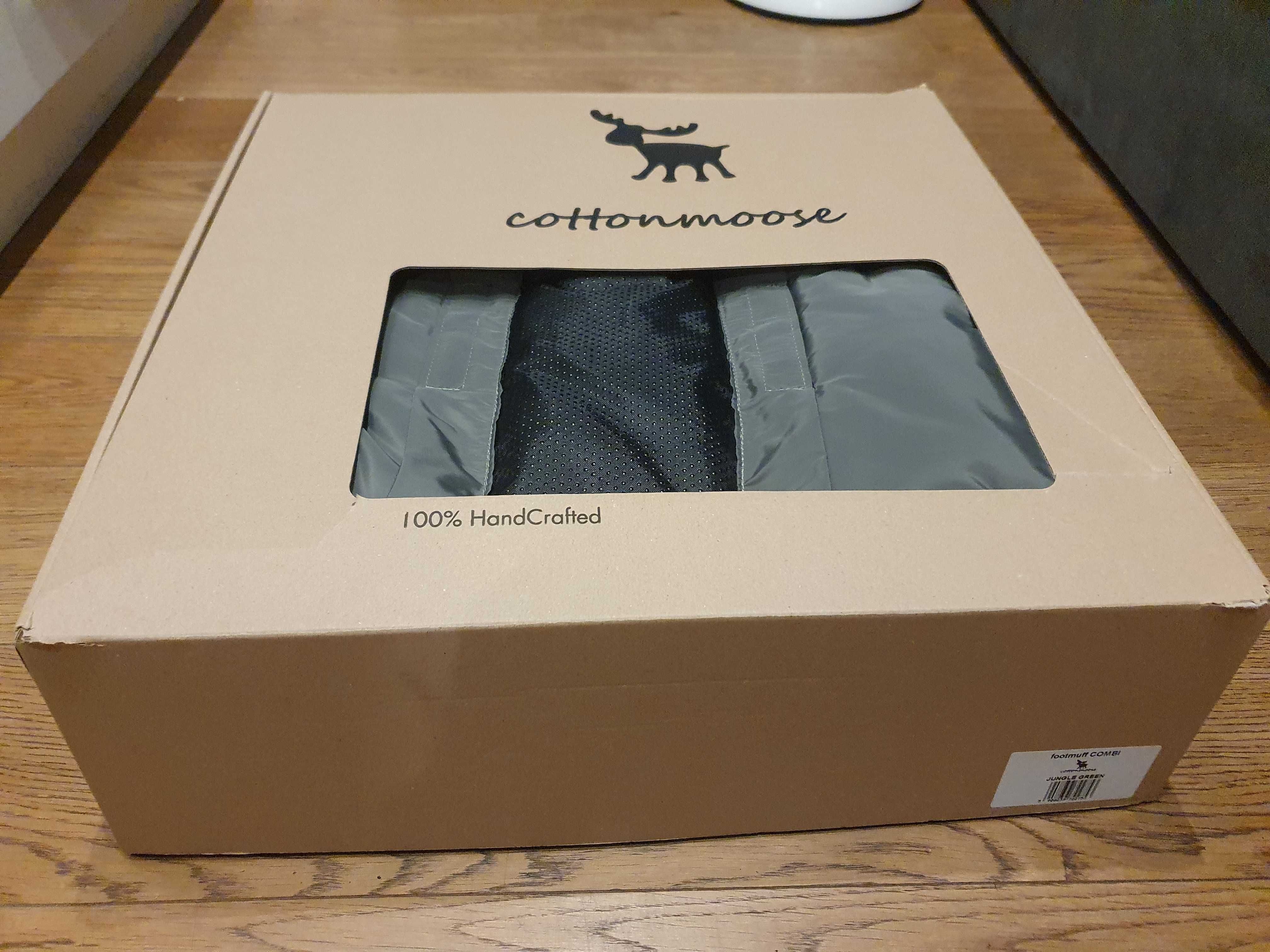 Śpiworek zimowy do wózka, Cottonmoose, model Combi, Jungle green