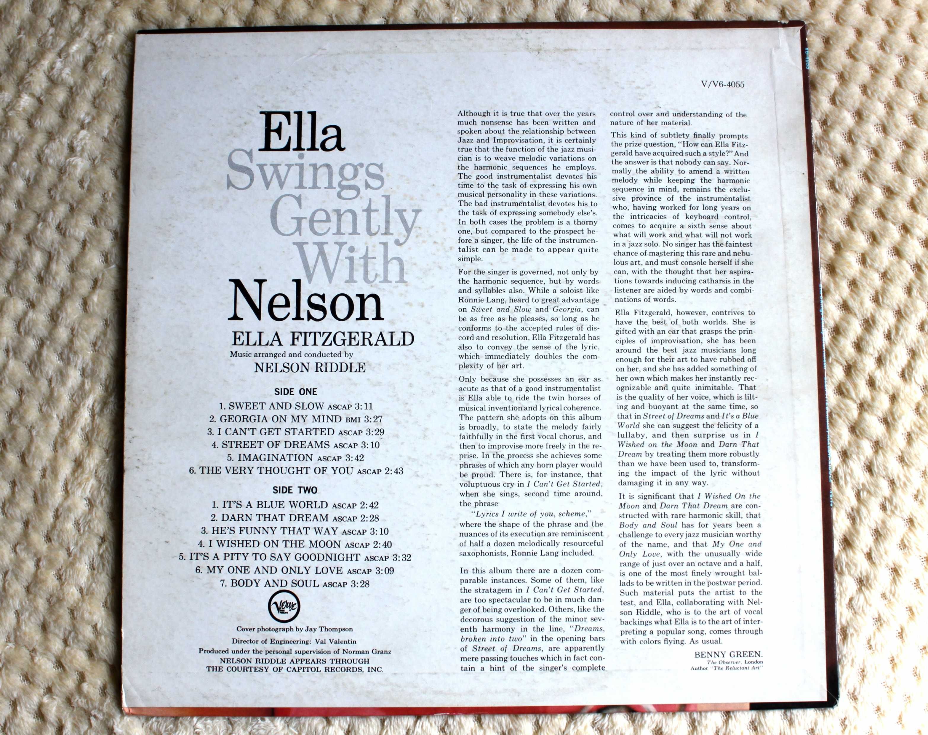 Ella Fitzgerald / Nelson Riddle – Ella Swings Gently With Nelson