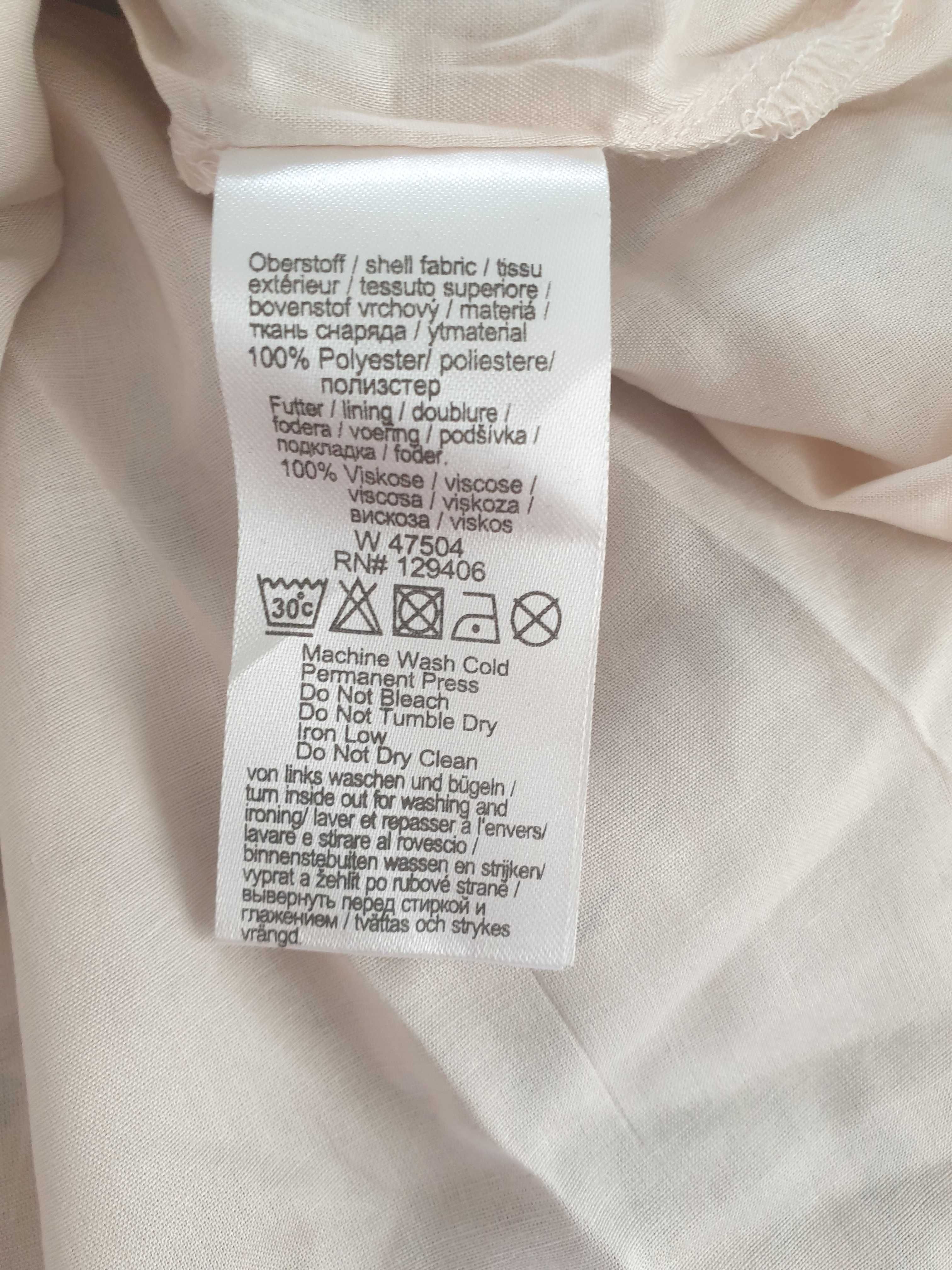 Piękna transparentna bluzka na podszewce, ashley brooke, rozmiar L, 40