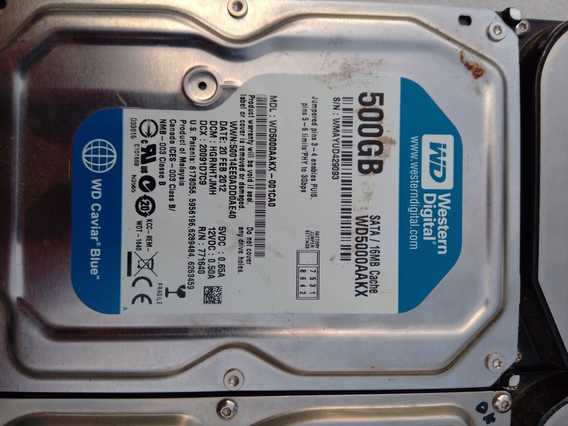 Жёсткие диски  HDD