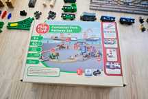 Kolejka drewniana PORT kontenerowy PLAYTIVE LIDL