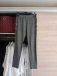 Szare spodnie legginsy dziewczęce Sinsay 164