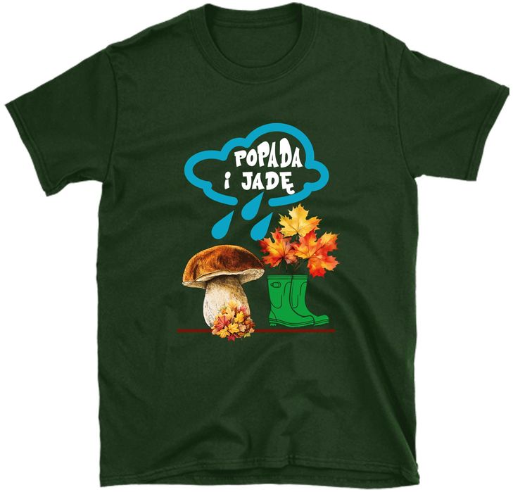 koszulka dla grzybiarza, koszulka do lasu, grzyby, koszulka na grzyby