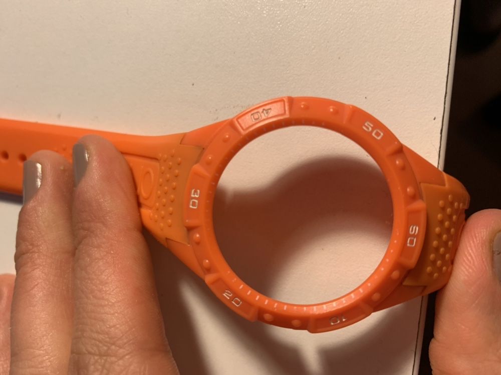 Bracelete laranja relogio one