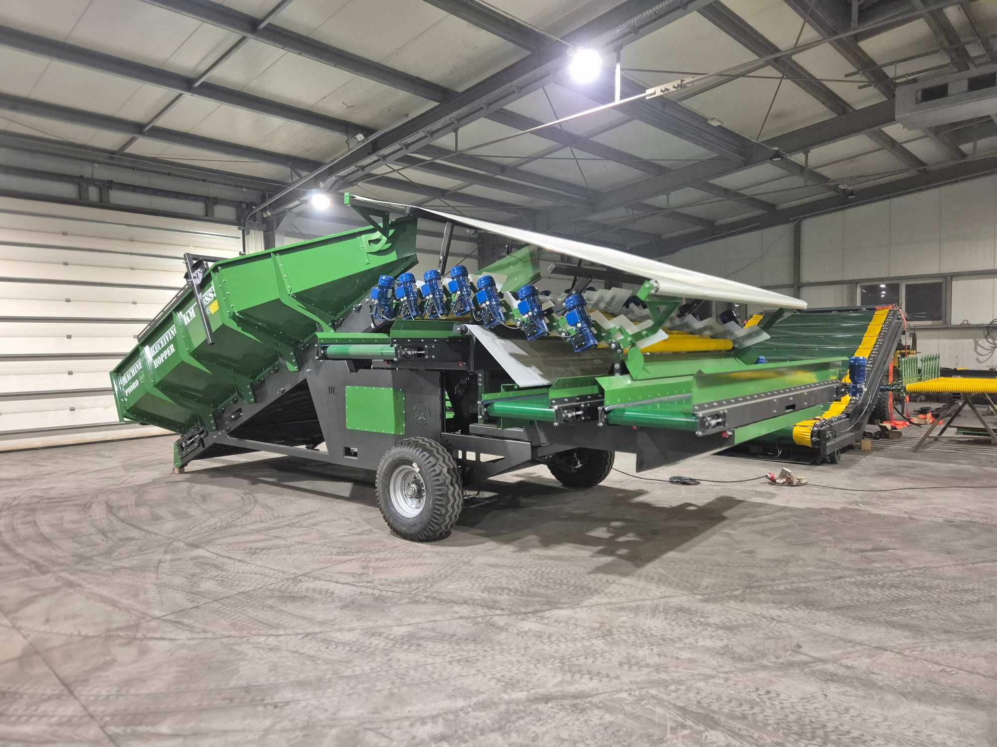 Kosz przyjęciowy KM20SS3 MACHINES PIÓRO 3 sorty 14 rolek OD RĘKI