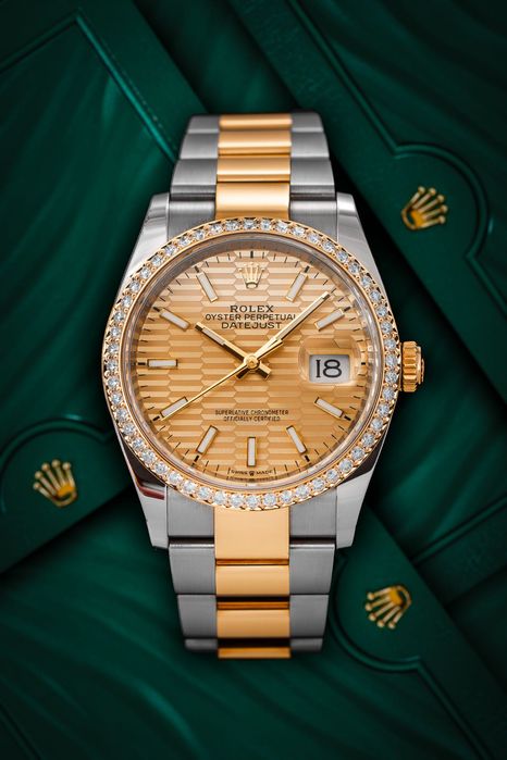 Rolex Datejust 36 gold fluted